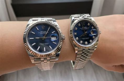 pearl ring blu rolex|rolex blue watch sizes.